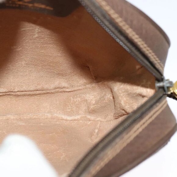 GUCCI GG Supreme Web Sherry Line Bag PVC Beige Gold 156 02 066 Auth 131723 - Picture 12 of 16